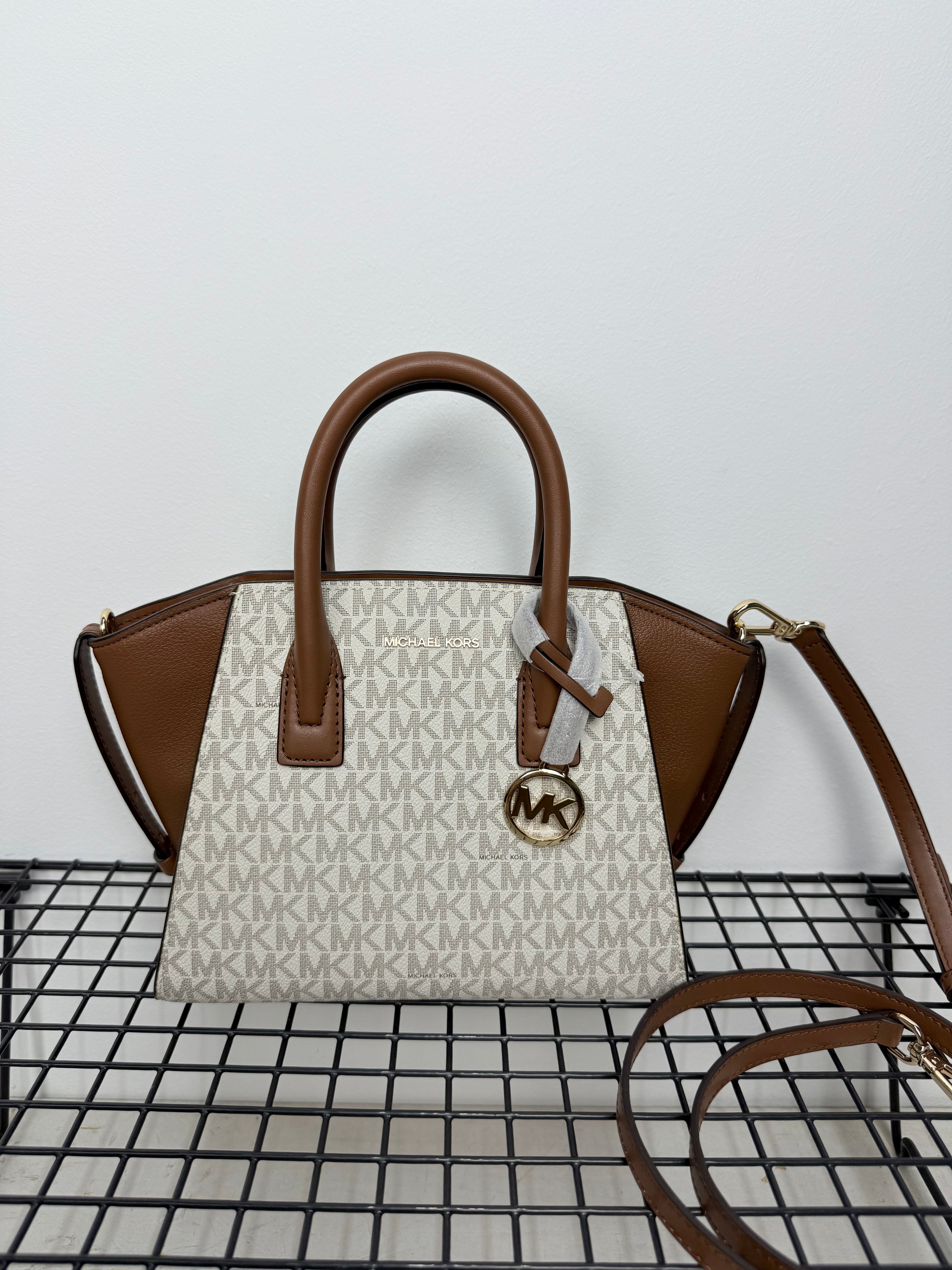 Michael Kors Avril Satchel Brown