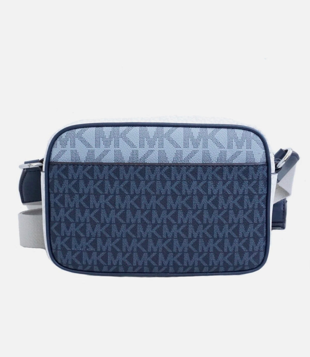 Michael Kors – Jet Set Item Crossbody Azul (bandolera bolsillos)