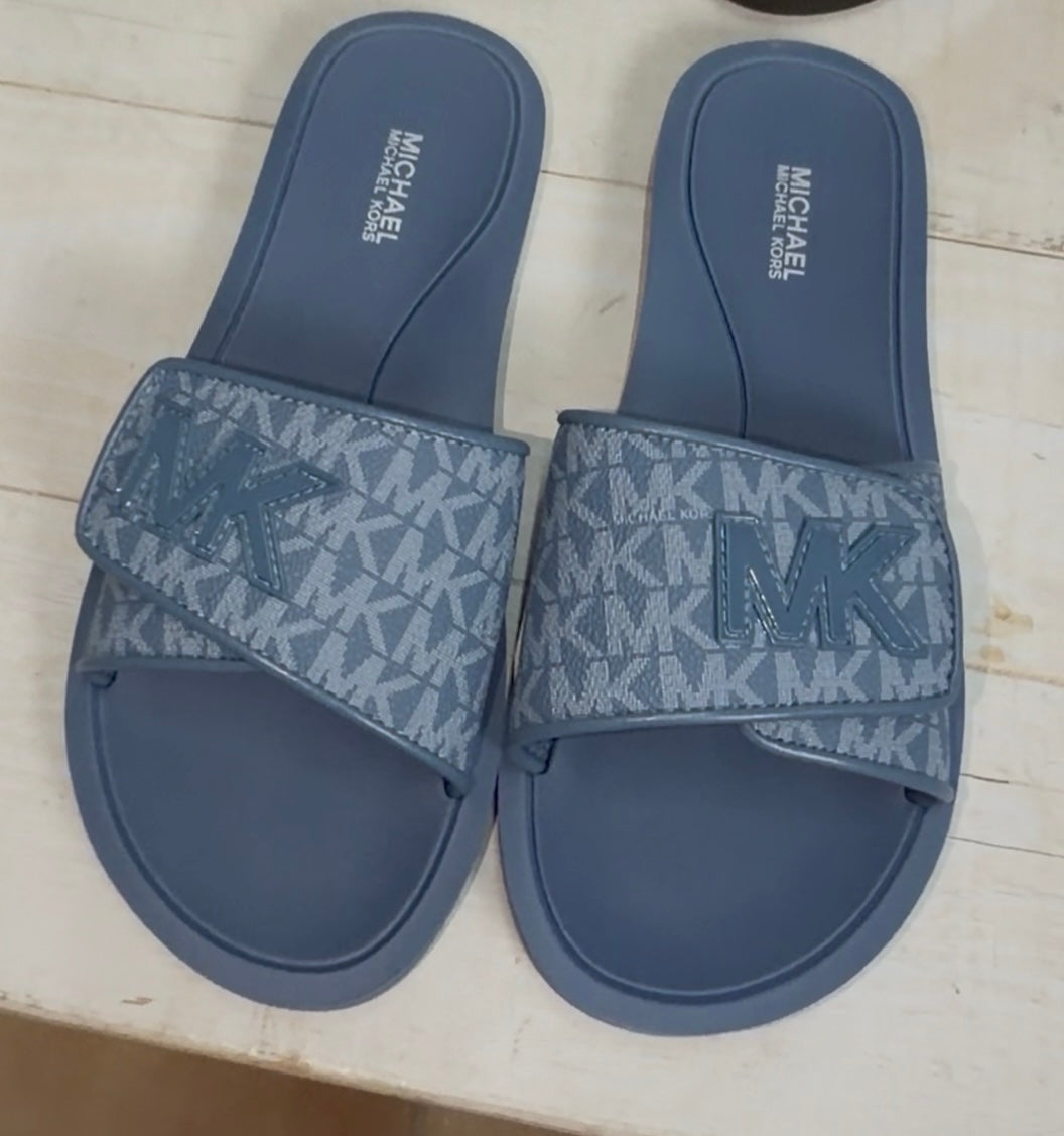 Chancla pala Michael Kors azul