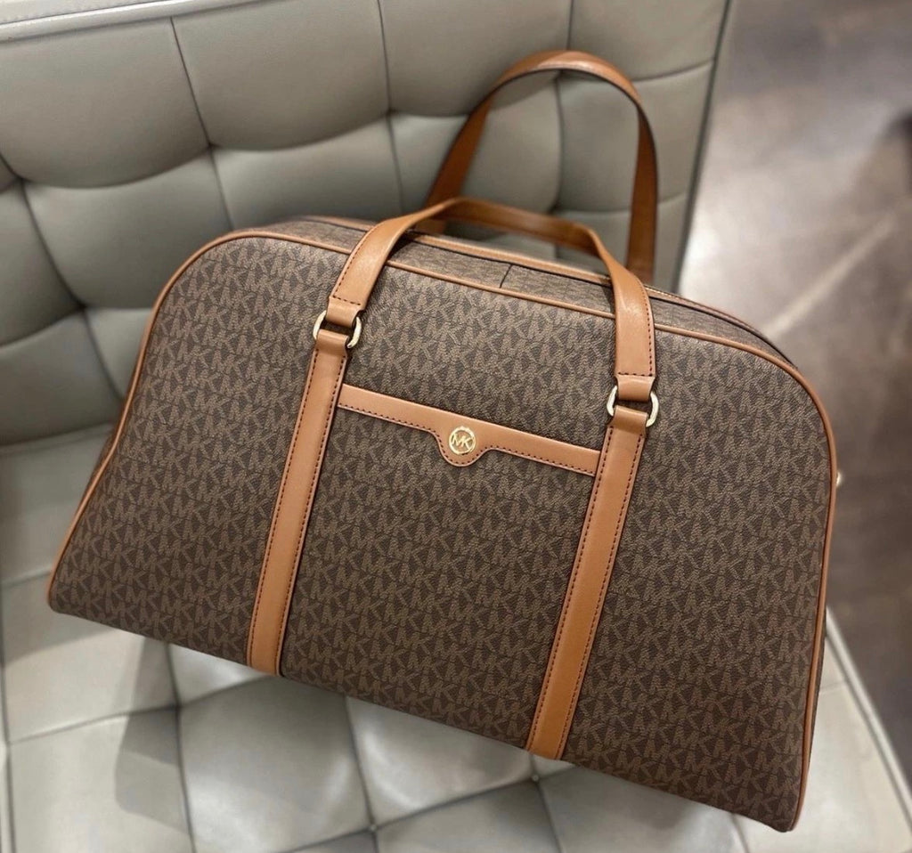 Maleta viaje de mano MICHAEL KORS LOGOTIPO MARRÓN