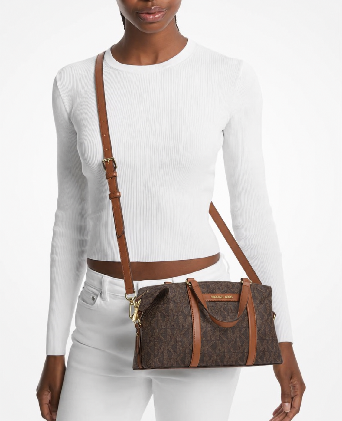 Bolso Michael Kors Brooklyn pequeño – marrón